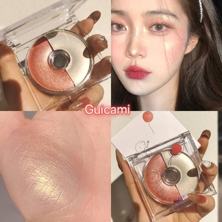 (Hàng Mới Về) Bảng Phấn Mắt Hai Màu Guicami Giúp Bắt Sáng Cao Cấp