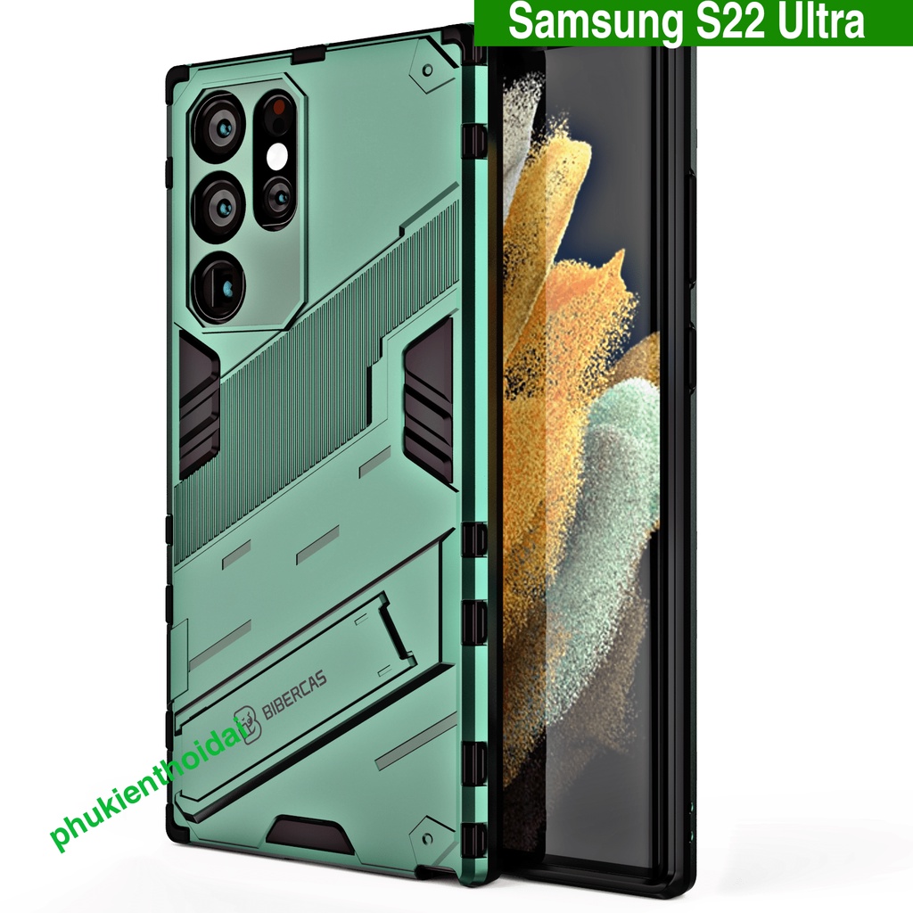 Ốp lưng Samsung S22 Ultra / S23 Ultra Iron Man Ver 2 chống sốc giá đỡ xem phim bảo vệ camera