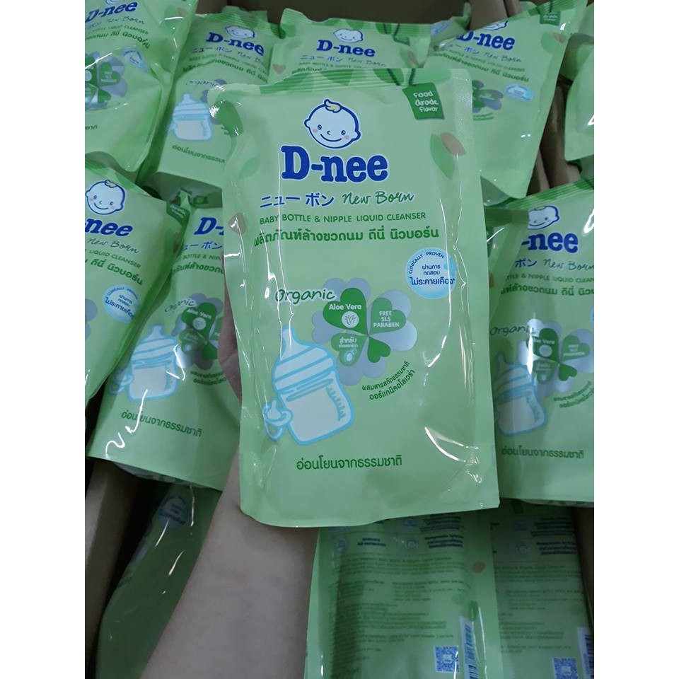 NƯỚC RỬA BÌNH SỮA DNEE ORGANIC 600 ML MẪU MỚI