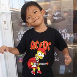 Áo thun in hình Simpson ACDC độc đáo cá tính