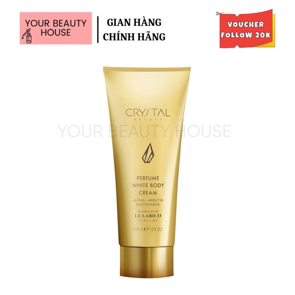 [Crystal beauty] Dưỡng Thể Body Hương Nước Hoa Le Labo 33 - Perfume White Body Cream