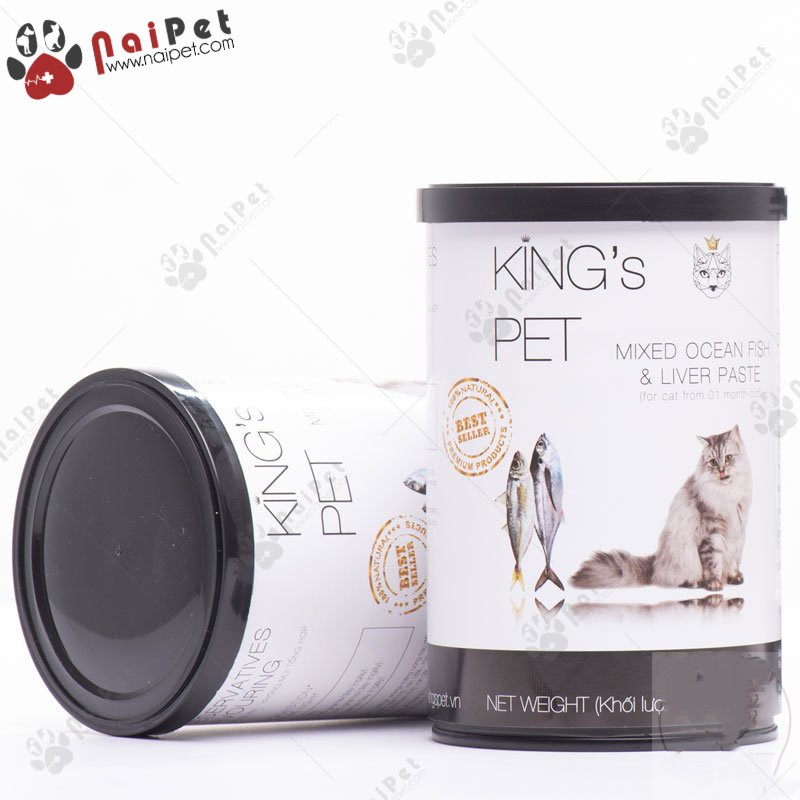 Pate Hỗn Hợp King’s Pet Cho Chó Mèo Lon 380g