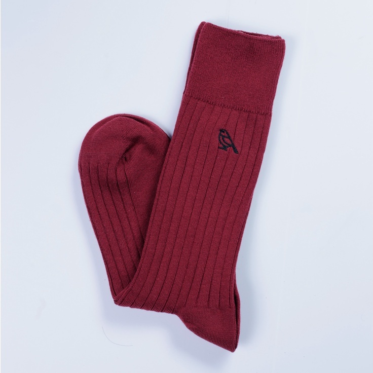 Tất nam cổ cao BRODY Đỏ Đô Cotton  Cao cấp Thời trang nam - MC00579