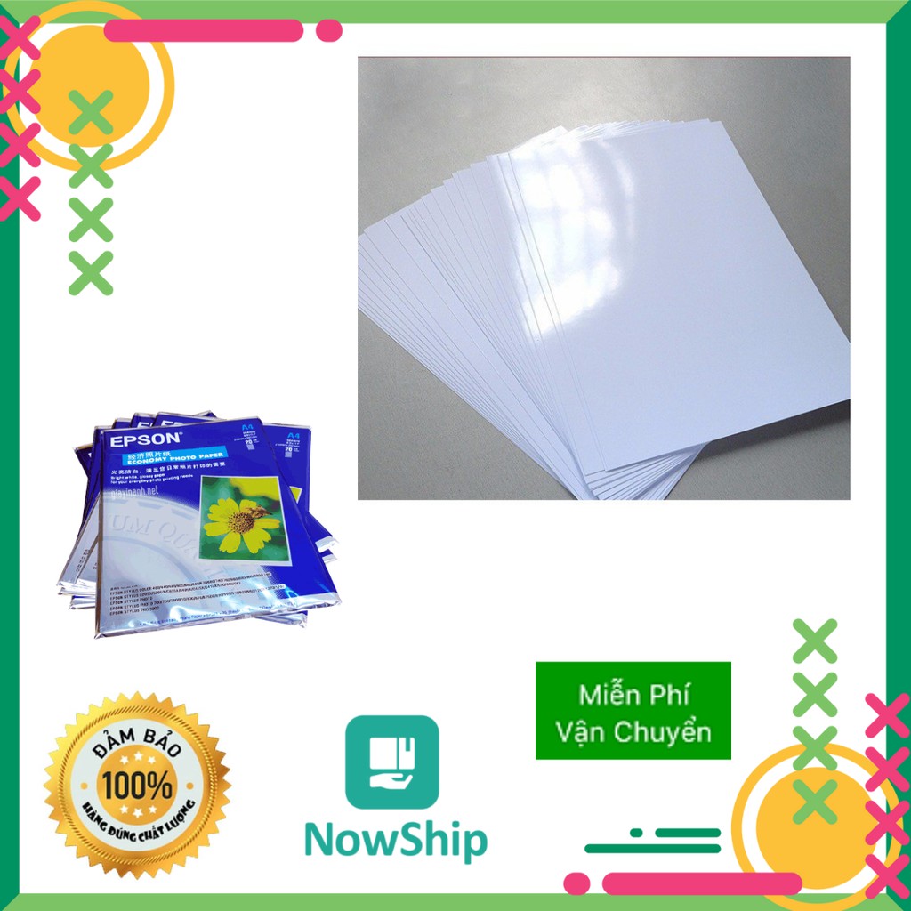 Giấy in ảnh Epson A4 định lượng 230gsm { văn phòng phẩm các loại,..}