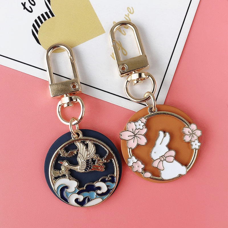 Móc khóa kim loại họa tiết văn hóa Nhật Bản - GSK13