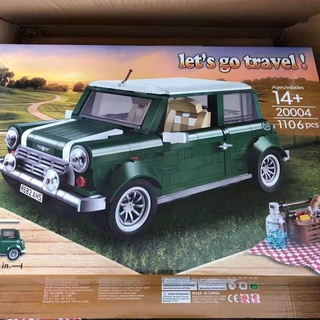 Mẫu Lắp Ráp  Xe Cổ mini Cooper 21002 Bela 10568 20004