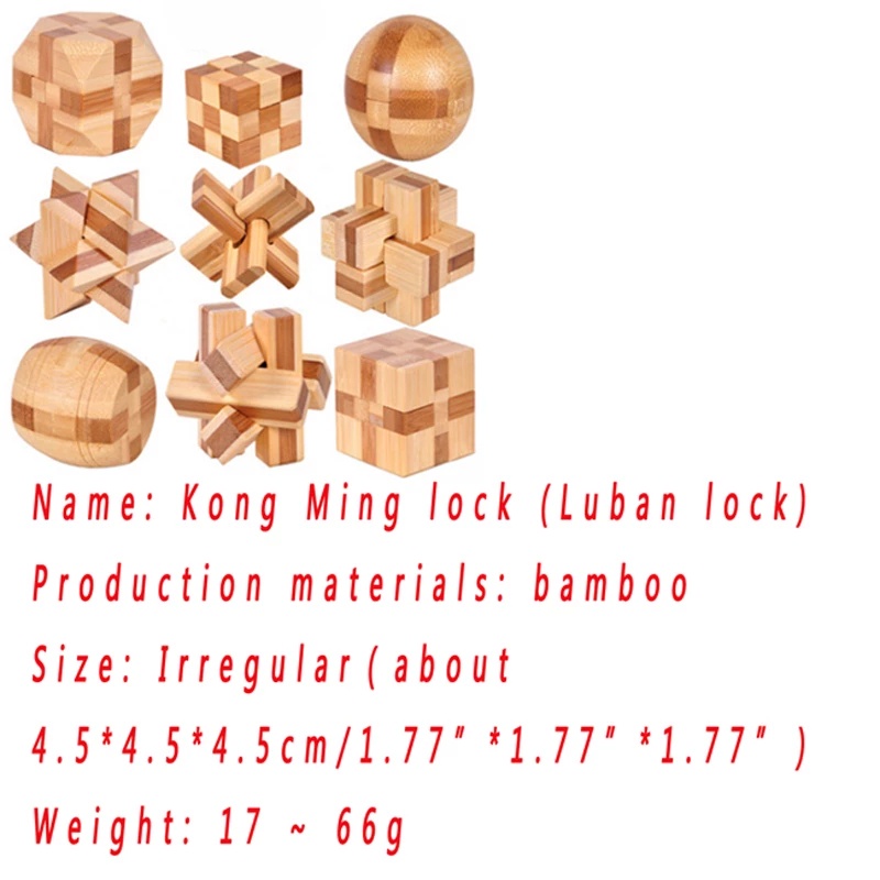 Đồ Chơi Khối Gỗ 3D Luyện Tư Duy IQ Kích Thước Nhỏ