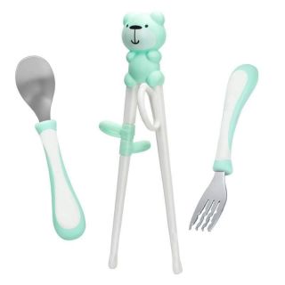 Bộ đũa thìa dĩa cho bé tập ăn dặm