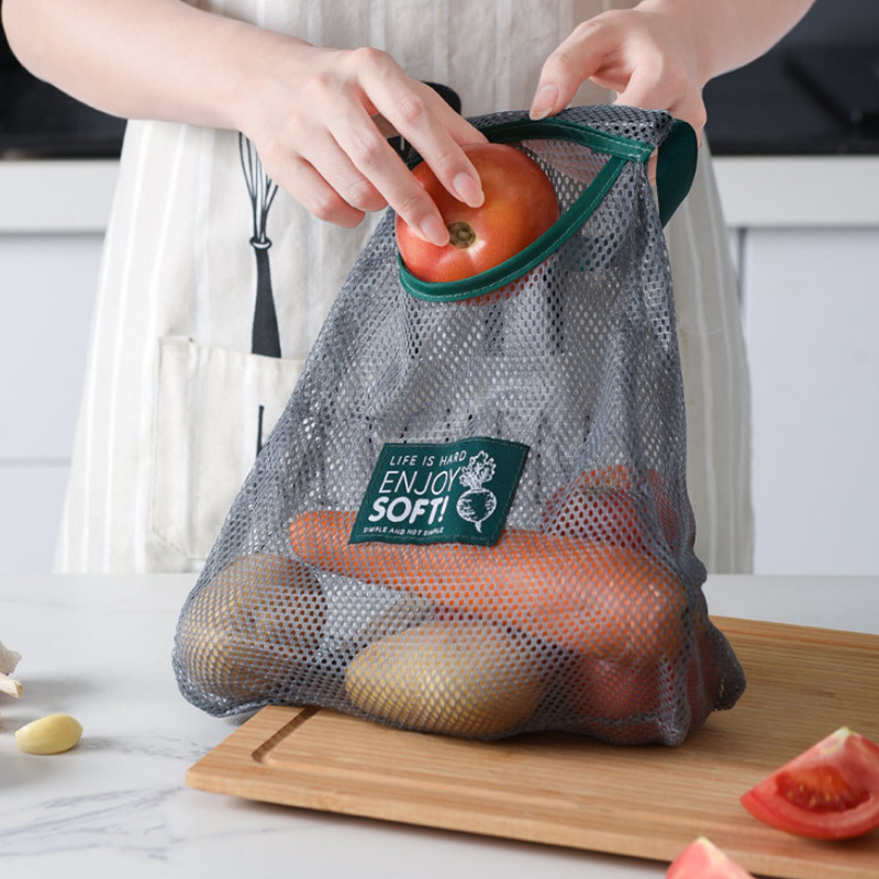 Túi lưới đựng hành/khoai tây/gừng/tỏi tiện lợi dành cho nhà bếp