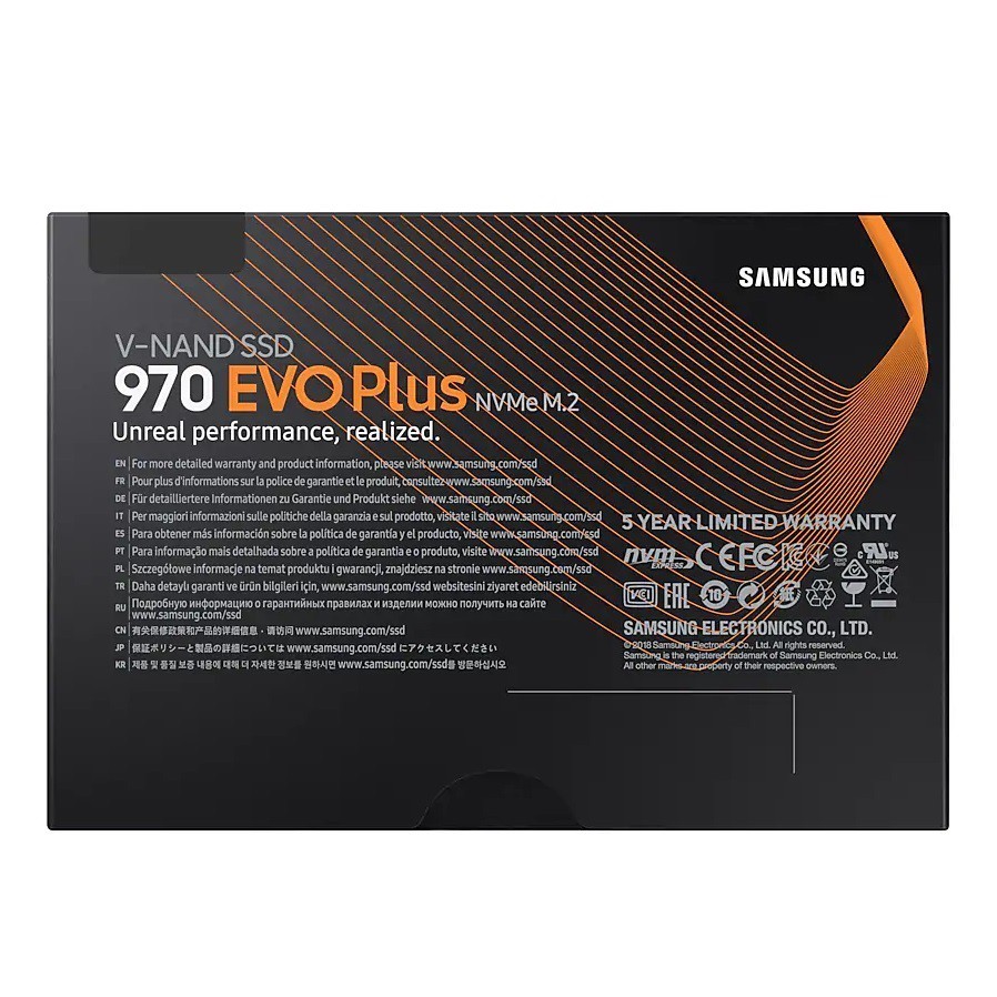 Ổ cứng SSD Samsung 970 EVO Plus PCIe NVMe M.2 2280 1TB (Đen)