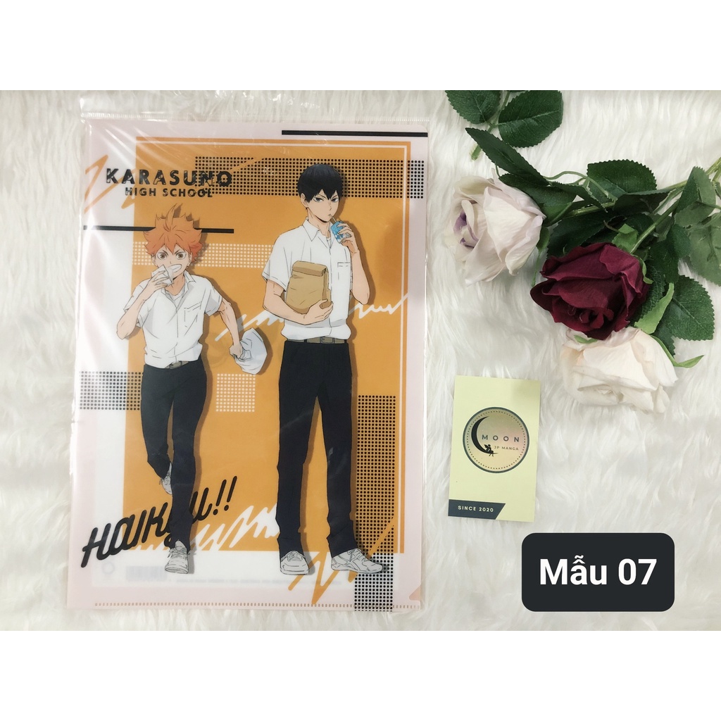 Bìa lá A4 Anime/Manga Clear File (Jujutsu Kaisen, Haikyuu, Attack on Titan, Haikyuu,...)