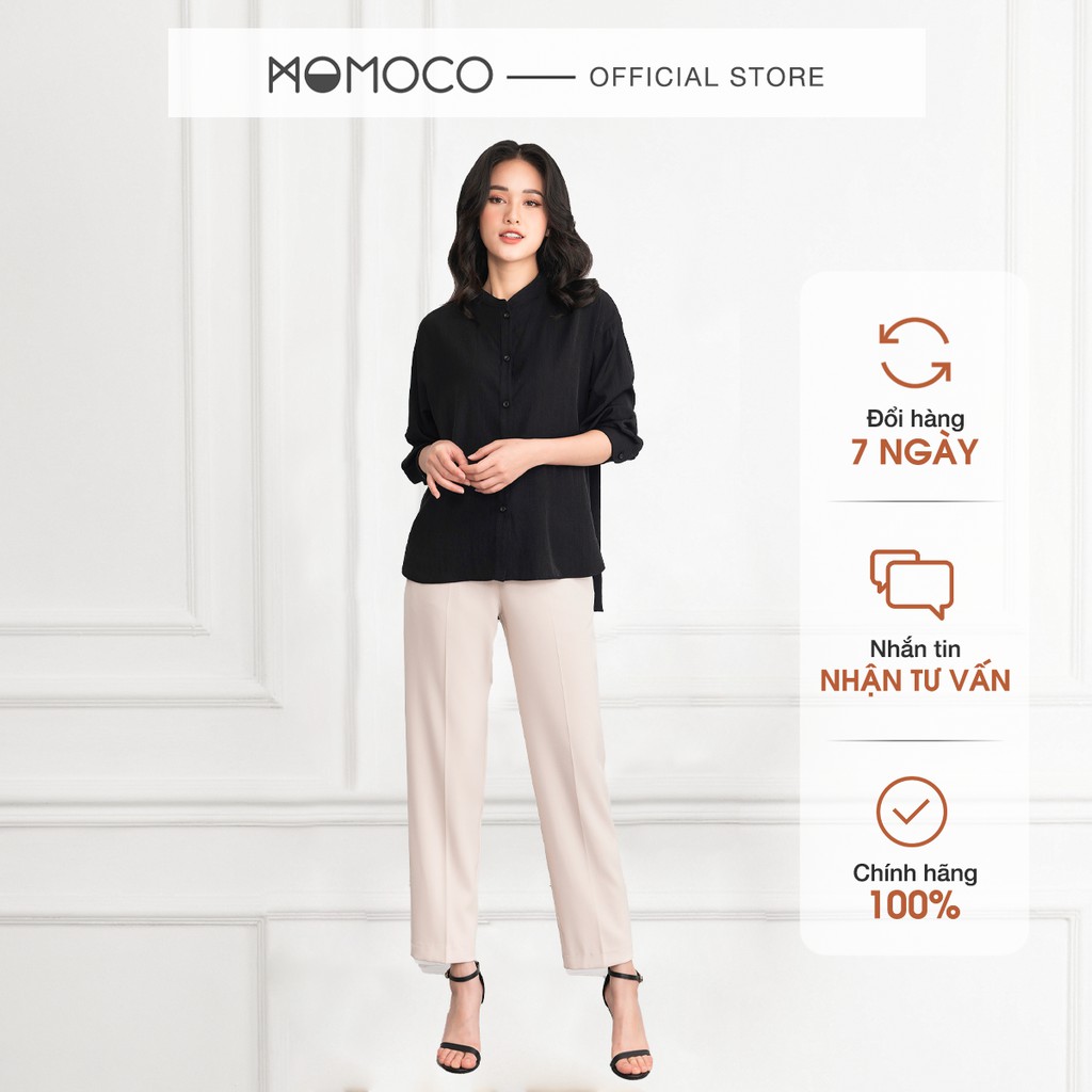 Quần Ống Đứng MOMOCO ESSENTIALS Signature Straight Pants Chất Liệu Tuýt Si Mềm Mại  - M2774