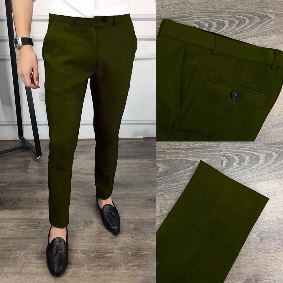 Quần âu nam màu Rêu chống nhăn, Quần tây nam đẹp | BigBuy360 - bigbuy360.vn