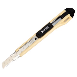 Dao rọc giấy mini Deli - chất liệu lưỡi bằng hợp kim -dễ dàng sử dụng màu Vàng - 1 cái ED10150 - HOKAMI STORE