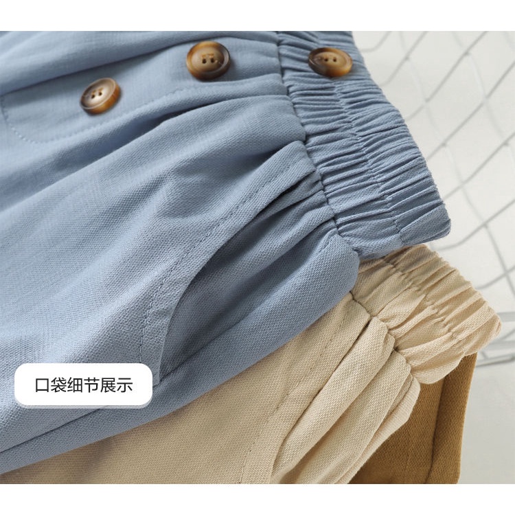 [Babycat Hàng Có Sẵn Quần Cotton Mỏng Vừa Cỡ Vừa Chống Muỗi Phong Cách Nhật Bản Hàn Quốc Thời Trang Mùa Hè Dành Cho Bé Trai 2022