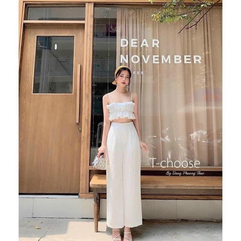 Quần đũi ống rộng túi GU