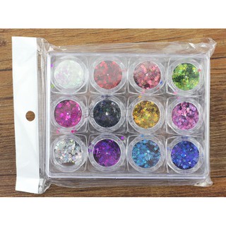 Set phụ kiện ẩn gel 12 màu (lá phong, bướm, ...)