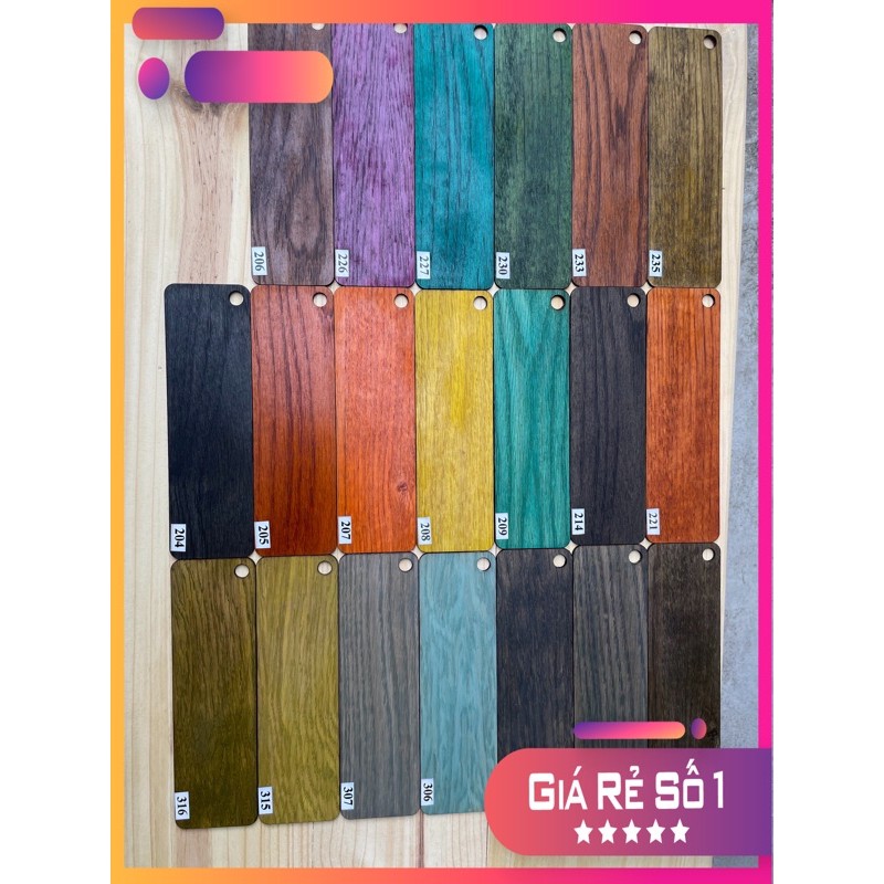 [ SƠN LAU GỖ DYE STAIN ] ( MÃ  2 ) - GIÁ RẺ - THI CÔNG ĐƠN GIẢN ĐỘ BỀN CAO