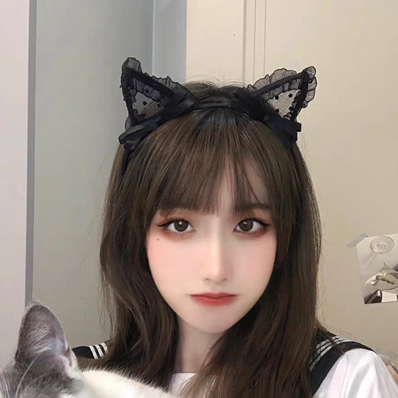 Băng đô hình tai mèo phong cách Hàn Quốc đáng yêu cho nữ