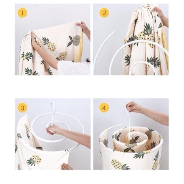 Móc Phơi Chăn Mền Móc Xoắn Ốc Tiết Kiệm Diện Tích