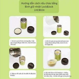 BÌNH Ủ CHÁO LOCK&LOCK 500ml