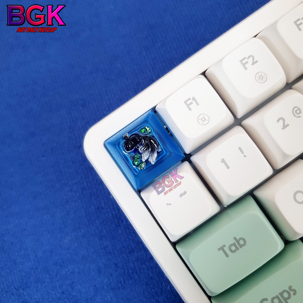 Keycap Artisan Nút Bàn Phím Cơ Hình Cá Koi Nổi Cực Đẹp