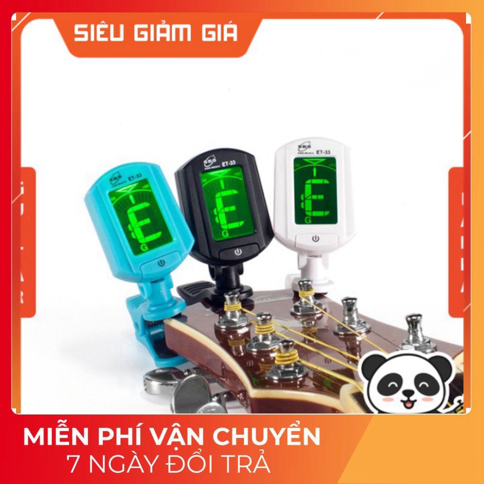 Tuner Máy Lên Dây Đàn Guitar | Máy Chỉnh Dây Đàn Guitar Tuner ET-33 | Máy Tuner Dùng Cho Guitar Ukulele Bass Violin