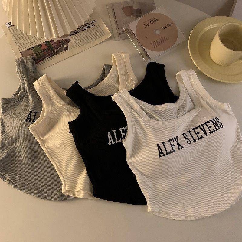 Có Miếng Đệm Ngực! Áo Yếm Nữ Mùa Hè In Họa Tiết Có Thể Mặc Được Áo Không Tay Nữ