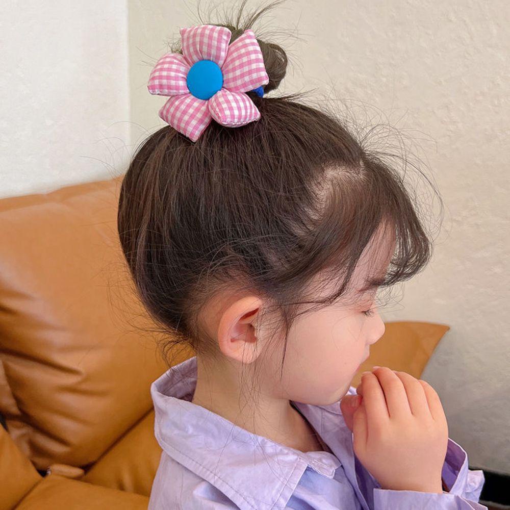 Dây Cột Tóc Co Giãn Đính Hoa Lớn 15H Thời Trang Hàn Quốc Cho Nữ