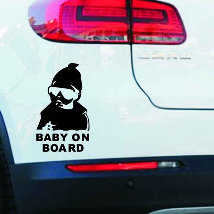 Sticker Nhãn Dán Xe Baby On Board Trang Trí Ô Tô