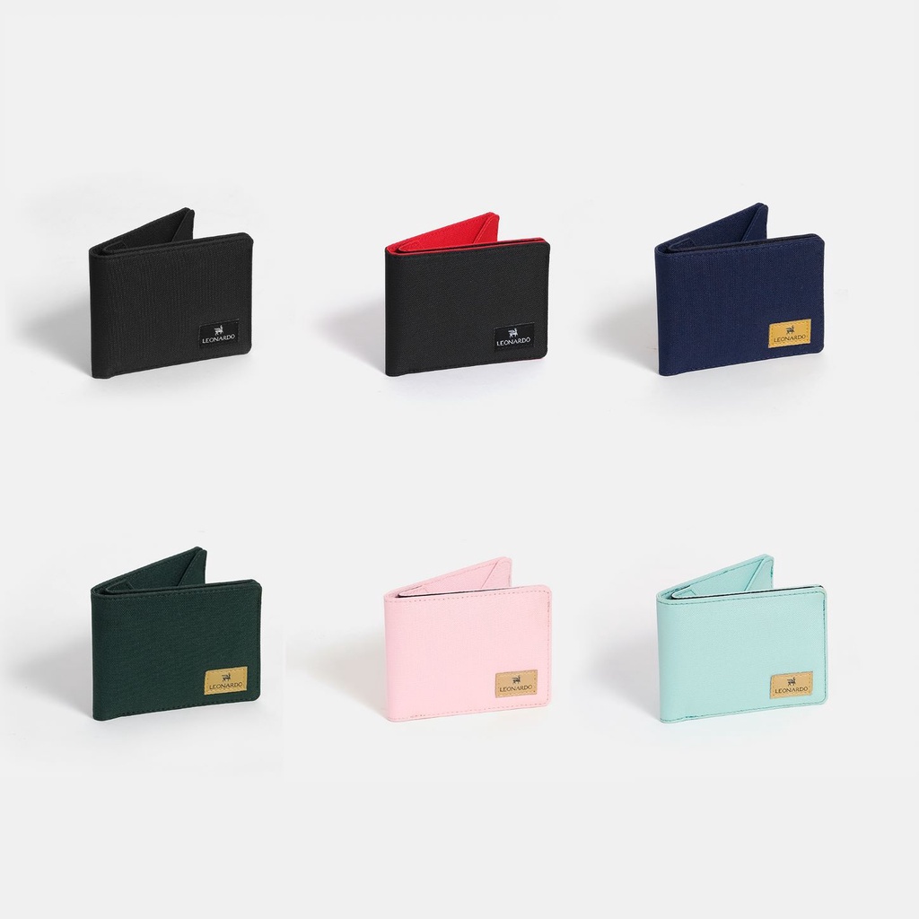 Ví Vải Nam Nữ (6 Màu) Leonardo - Mini Mladen Wallet - Vải Polyester 600D Kháng Nước