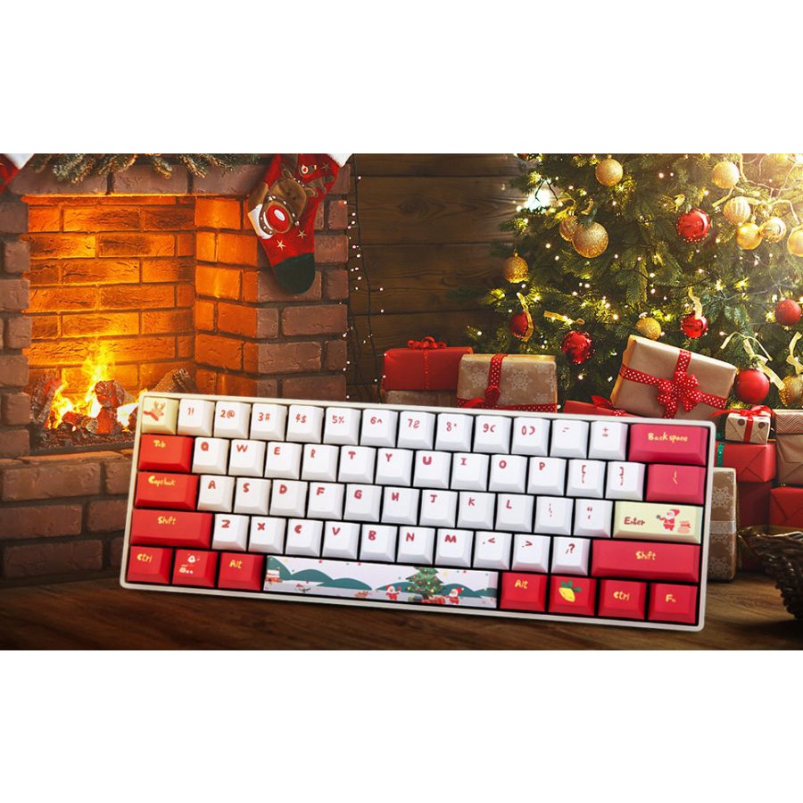 Bộ keycap Newmen PBT Dye-Sub Christmas (123 nút ) - Dùng cho Layout 61, 68, 84 nút