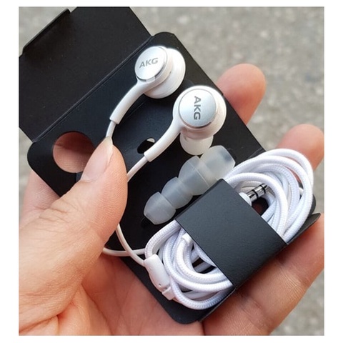 ( Tặng hộp ) Tai nghe AKG S8+ Chính Hãng xám/trắng