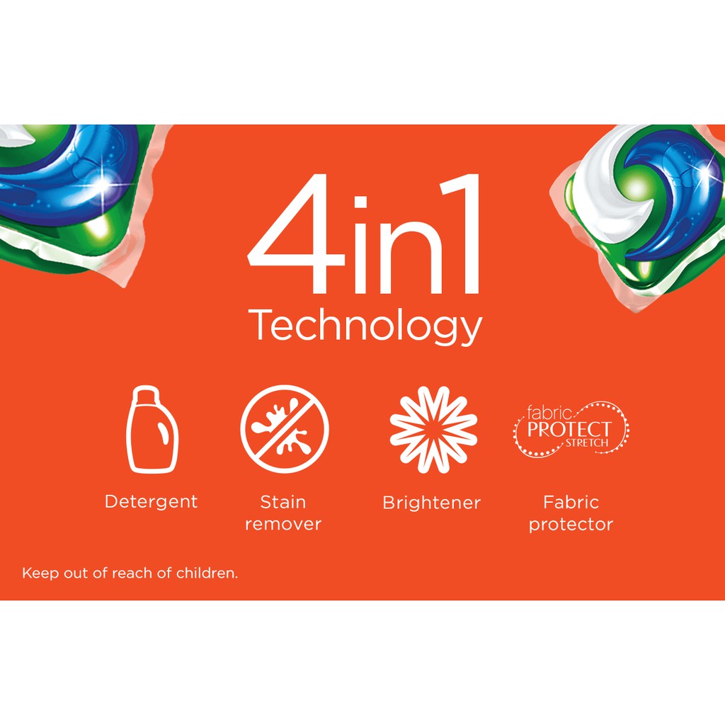 [Made in USA] Viên giặt xả Tide Pods 3in1 Spring Meadow 42 viên/túi