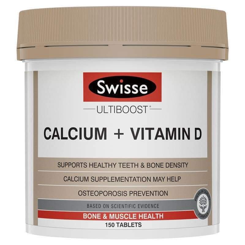 Viên uống Swisse Calcium và Vitamin D 150v