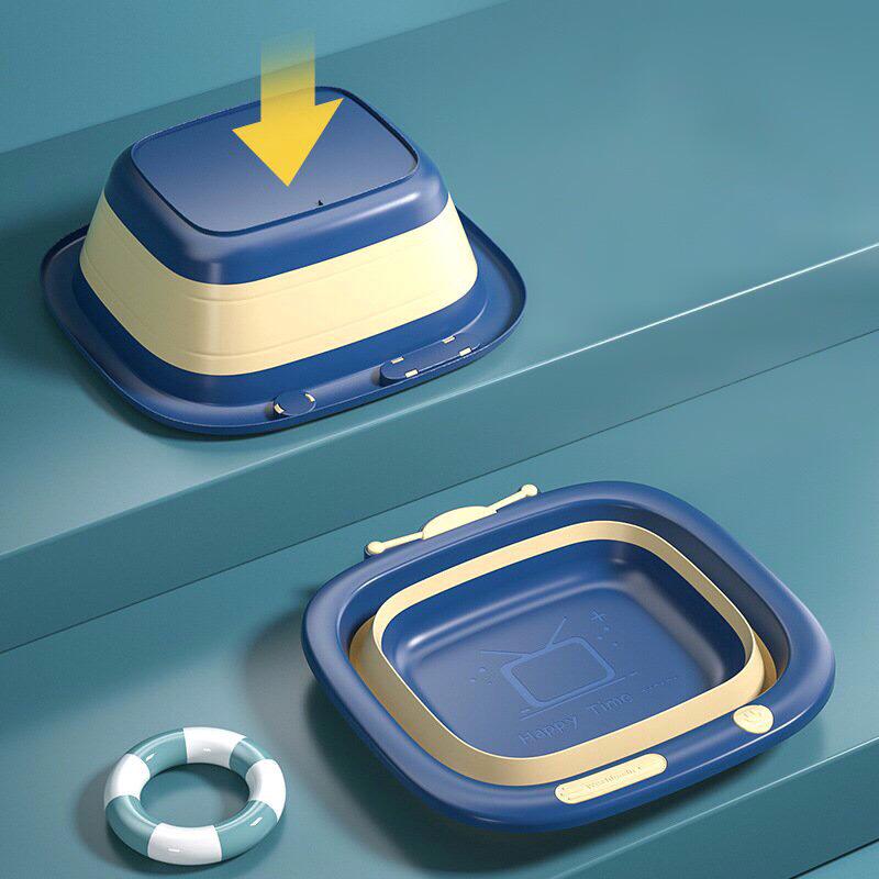 Chậu Rửa Mặt Gấp Gọn Hình Holla Cao Cấp Cho Bé