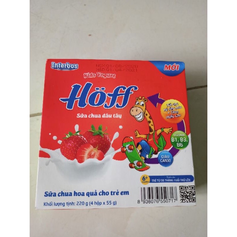 Sữa Chua Trái Cây Hoff ( 4 hủ 55g )
