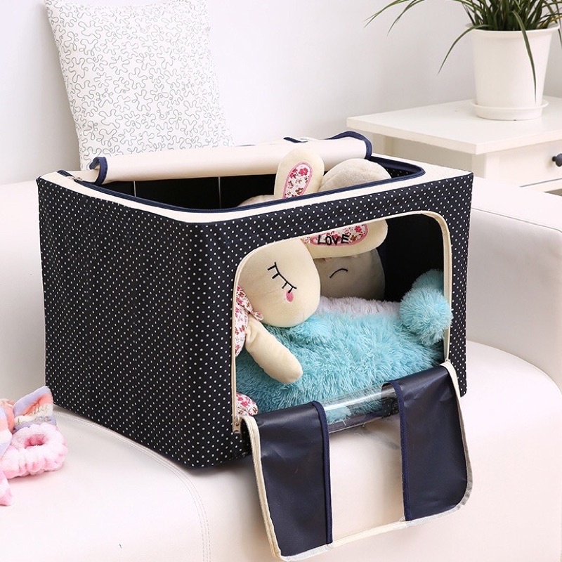 [Mã LIFE20KALL giảm 10% đơn 50K] Túi vải đựng chăn màn, quần áo có khung sắt chịu lực cao cấp bền, đẹp