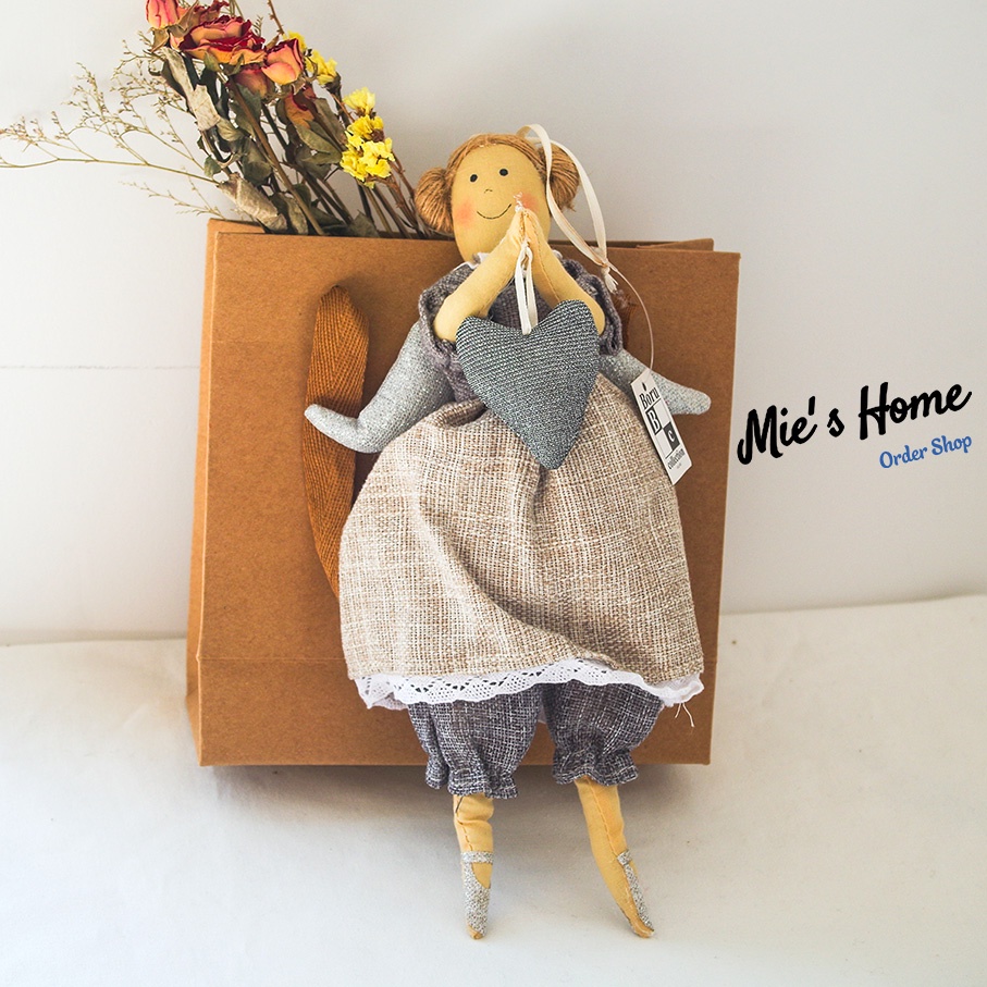 Bộ Kit tự thêu DIY búp bê Happy - thú nhồi bông tự làm, búp bê hộ mệnh - Handmade MIE Shop