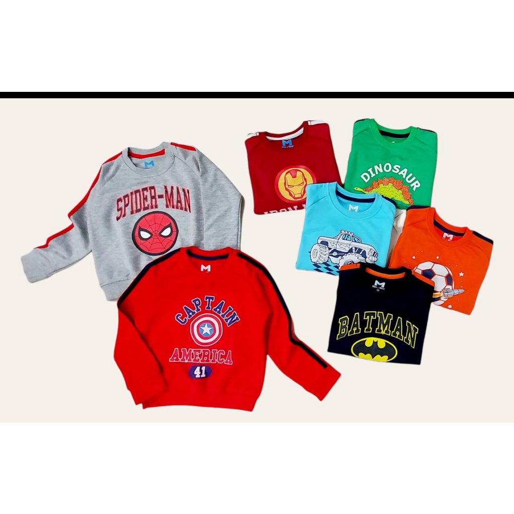 Áo nỉ da cá cho bé trai sz 3T - 10T  siêu đẹp