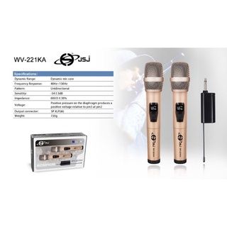 Micro không dây Cao cấp JSJ WV-221KA - Micro cặp | Micro