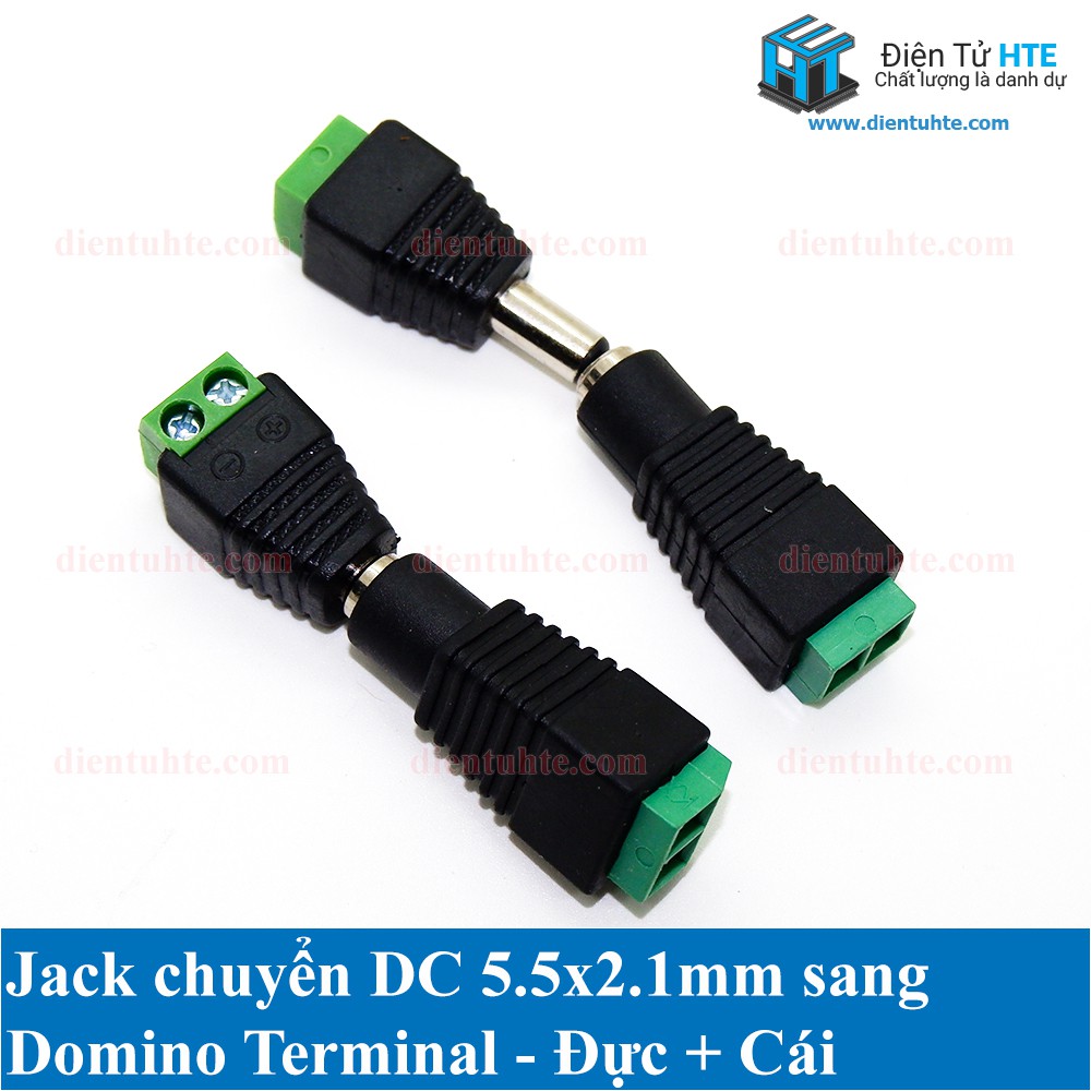 Jack chuyển nguồn DC 5.5x2.1mm sang cổng Domino 2P [HTE Quy Nhơn CN2] | BigBuy360 - bigbuy360.vn