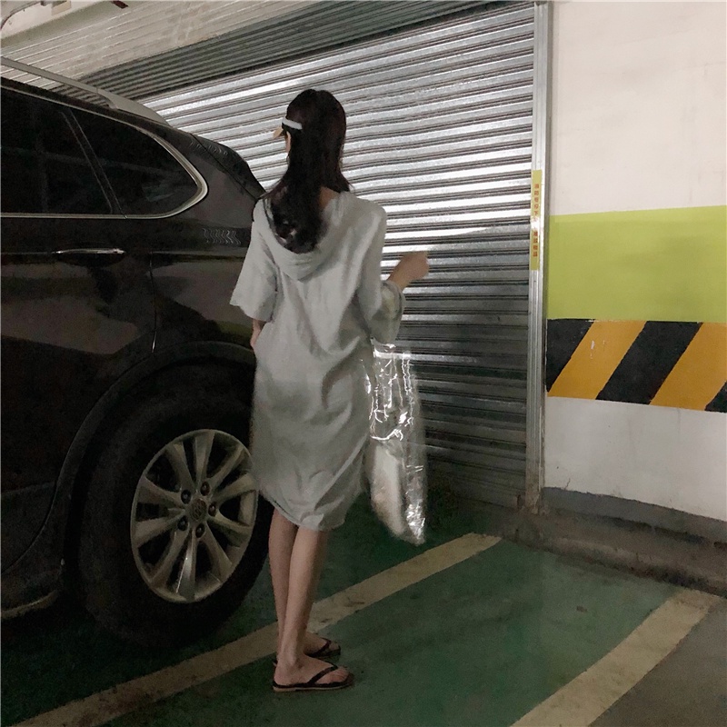 Đầm hoodie Perty tay lửng thời trang xinh xắn cho nữ
