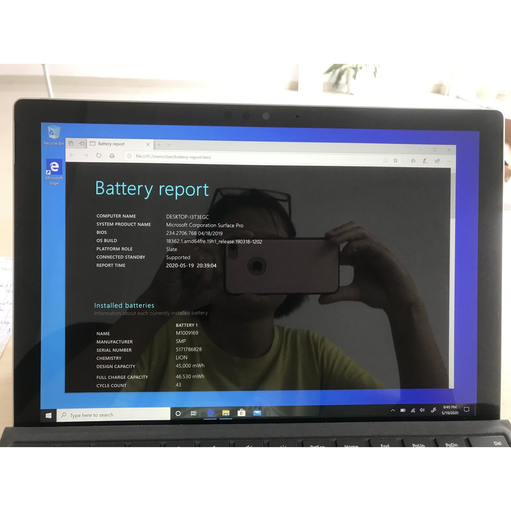 Microsoft Surface Pro 5 I5/8G/128GB + Phím nhận dạng vân tay - Like new - Model 1796 | BigBuy360 - bigbuy360.vn