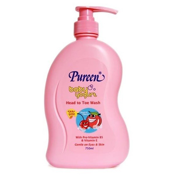 Sữa tắm gội trái cây Pureen chai vòi 250ml cho bé