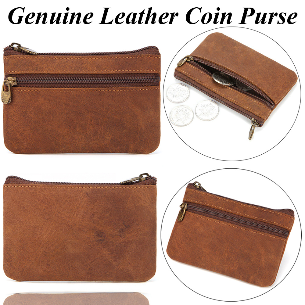 TWINKLE Retro Coin Purse Men Zero Purse Wallet Women Fashion Pocket Crazy Horse Leather Lady Money Bag Clutch Bag/Multicolor