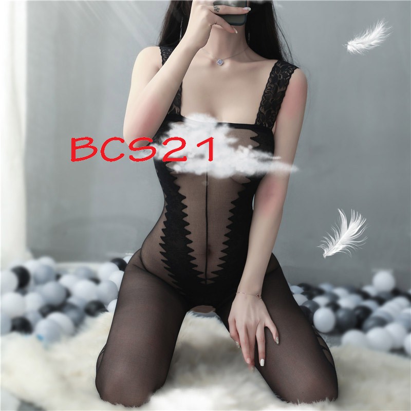 No. 56 N49 70💕CHE TÊN💕 Bodysuit Sexy Đồ Ngủ Cosplay Xuyên Thấu Gợi Cảm Hở Đáy Quyến Rũ Vải Mịn Bodystocking BCS21 | BigBuy360 - bigbuy360.vn