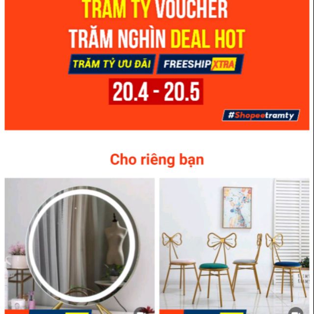 Cobom 3 gương để bàn công chúa.
