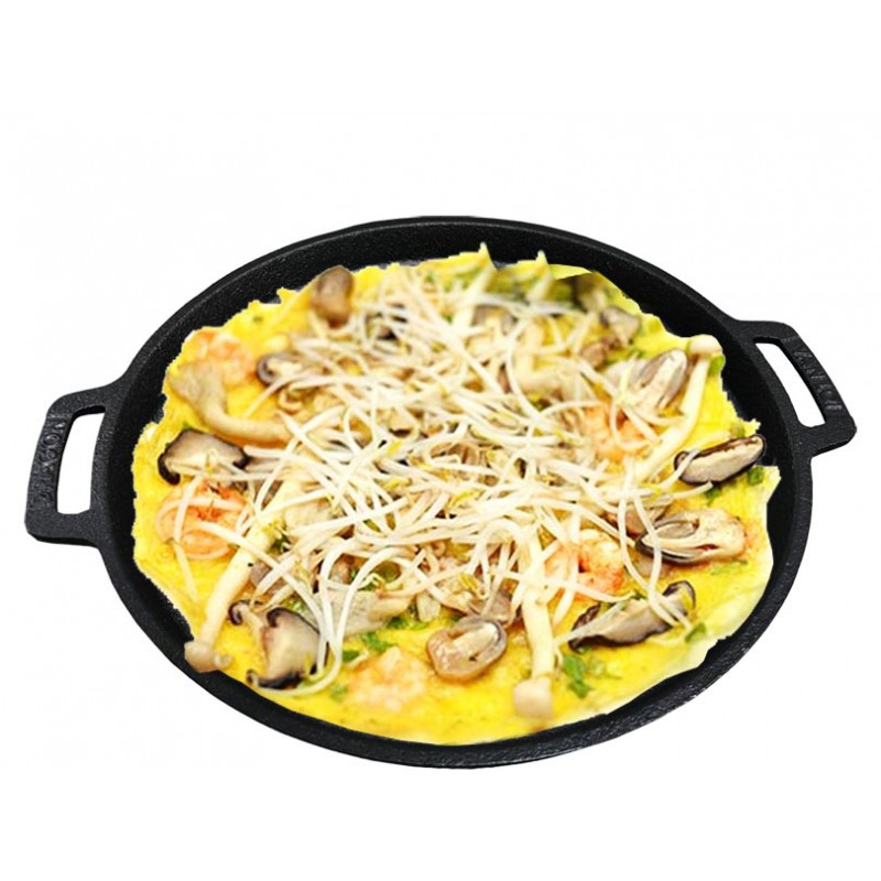 Chảo gang chiên bánh xèo 22cm chống dính Vạn Lợi