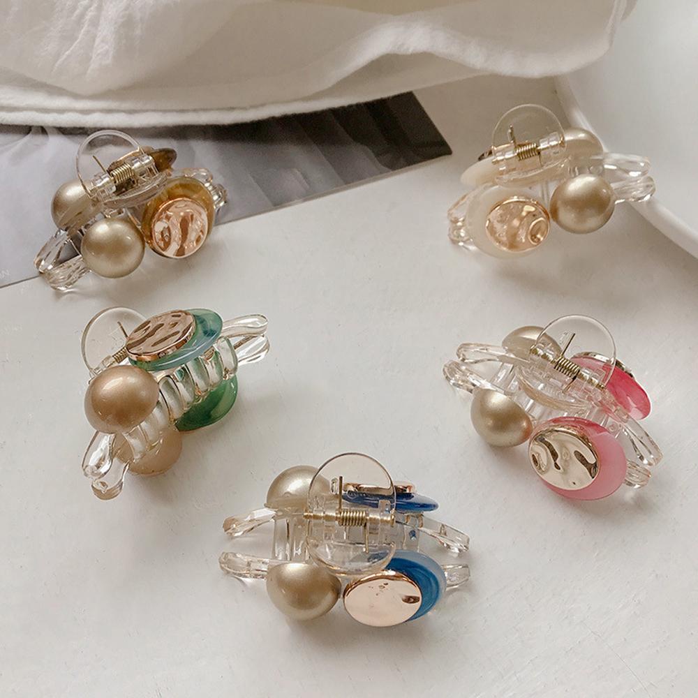 Kẹp Tóc Càng Cua Mini Họa Tiết Hình Học Thanh Lịch Cho Nữ 2life